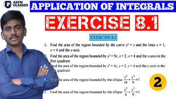 Exercise 8.1 class 12 || Application of integrals ex 8.1 in Kannada