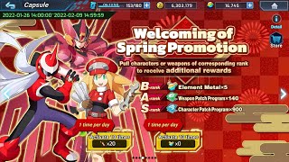 Free Gacha Welcoming Of Spring Promotion - Rockman X Dive