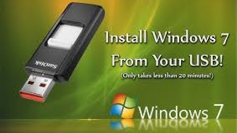 How to install Windows 7 from USB drive Easy Tutorial HD by GET SMART