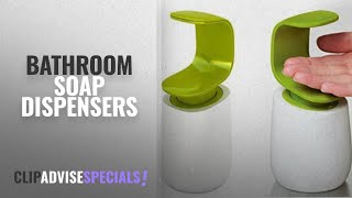 Top 10 Bathroom Soap Dispensers [2018]: Getko Hand Press Bathroom Soap Liquid Dispenser, Green