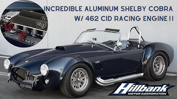 462 CID racing engine Aluminum Shelby Cobra FULL WALKAROUND!