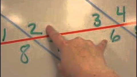 Parallel Lines cut by a Transversal