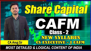 SHARE CAPITAL  CLASS- 2 | NEW SYLLABUS CS EXECUTIVE CAFM | BY CA ANUJ SIR | CS NKJ CS CLASSES