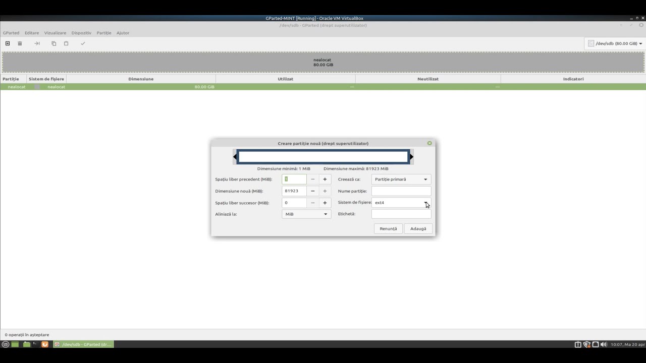 Create and Format Disk partitions with GParted - YouTube