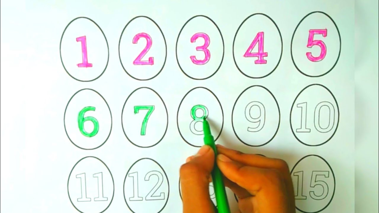 How To Write Numbers 1 10 Writing English Numbers Kids Home YouTube