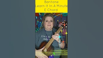 Learn It In A Minute: Baritone ukulele E chord #ukulele #uke #learnukulele #baritone