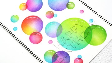 How to Create a Bubble Background Design with Distress Inks
