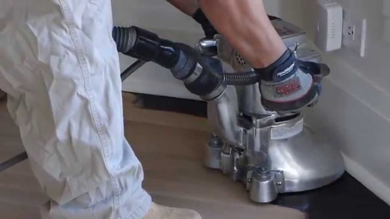 Hardwood Floor Refinishing With Dustless System Machine YouTube