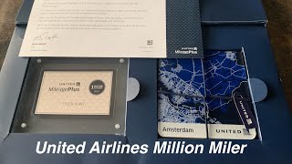United Airlines Million Miler Unboxing | This Is What You Get When You Fly 1,000,000 Miles.