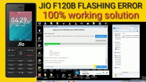 JIO F120B,F220B,F90M,ALL JIO MOBILE FLASHING  ERROR SOLUTION 100% WORKING