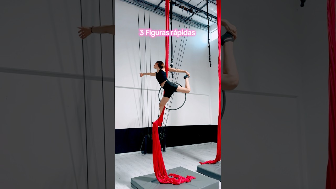 3 figuras Secuencia de Telas Aéreas 