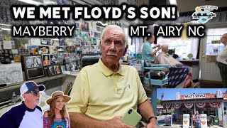 Mayberry's Mt. Airy NC walking tour | Floyd's Barber Shop, Snappy's Lunch amazing town!