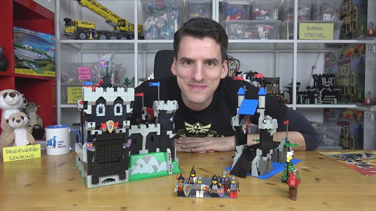 Eine kurze Runde durch die '90er: LEGO® 6078 Zugbrücke & 6086 Schwarze  Ritterburg - YouTube