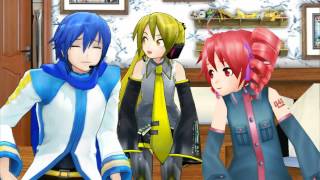 MMD Everybody - Kaito, Neru, Teto