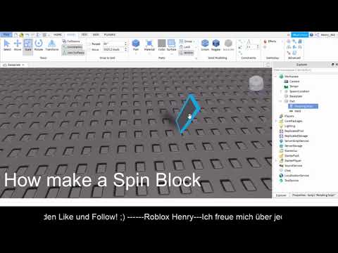 How Make A Spin Block Easy Roblox Studio Roblox Henry Youtube - roblox studio how to make a flipping block