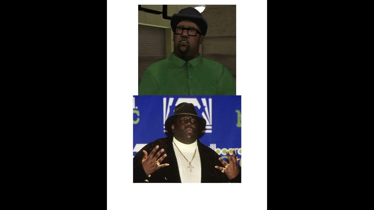 RAPEROS QUE APARECEN EN GTA SAN ANDREAS #gta #gtav #2pac #eazye #notoriousbig #icecube