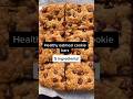 Healthy oatmeal cookie bars recipe. #oatmealcookiebars #healthycookiebars