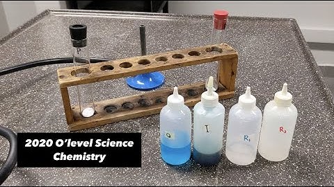 Chemistry| 2020 GCE O Level Sci Chem Practical