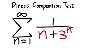 Series 1/(n+3^n), Direct Comparison Test, calculus 2 tutorial
