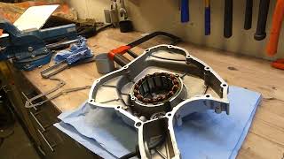 Cagiva Elefant 750 LE Seitendeckel mit Hoppala montieren *19