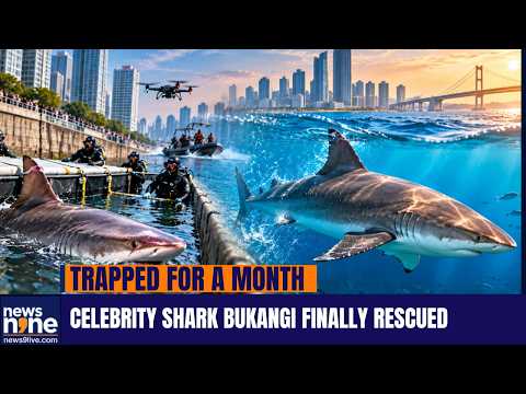 Busan Shark Rescue: Celebrity Shark Bukangi Guided Back to Sea After Month in Canal | News9