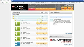 McGraw Hill Connect Math | Student Account