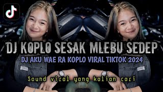DJ RUTINITAS RADONG X KOPLO SESAK MLEBU SEDEP | DJ AKU RA KOPLO VIRAL TIKTOK 2024!!