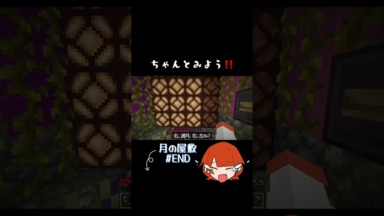 【Minecraft】ちゃんとみよう‼️【月の屋敷】 #end #minecraft #マイクラ #ゲーム実況 #マインクラフト #月の屋敷