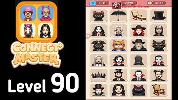 Connect Master Match Puzzle level 90 hard Guide Walkthrough Solution