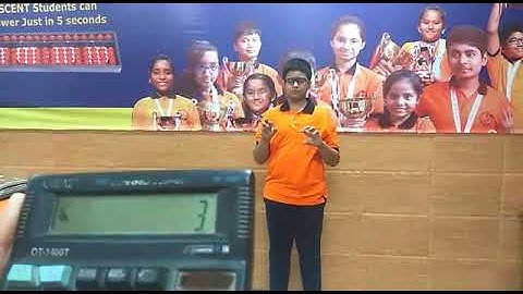 Amazing quadruple digit addition and subtraction by Kandarp Gupta !! Must watch the enhanced focus !