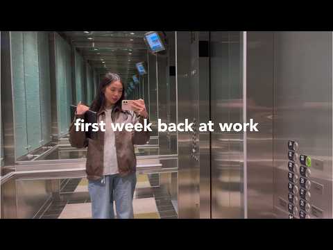just another vlog | first week back at work, how my baby is adjusting, trying new foods