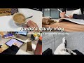 eng)1日中勉強した日のstudy vlog 📖👩🏻💻✨|寝坊したけど挽回💪🏻|uni vlog, lots of study