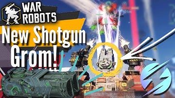 War Robots - New Titan Shotgun GROM On Live Server TEARING Enemies Apart