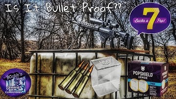 7 Bucks a Pop:Pop Shield Armor/Is It Bullet Proof?