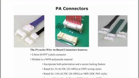 PA Wire-to-Board Connectors