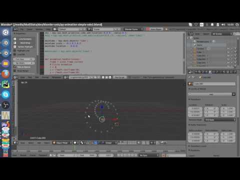Blender ODE visualization (Python 3.5) - p1