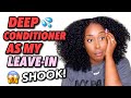 I TRIED A DEEP CONDITIONER AS MY LEAVE-IN FOR MY WASH AND GO!!!! | SHOOK!!!!