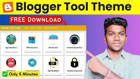 FREE / Blogger Tool Website Template / Blogger Tool Website Kaise Banaye- Blogger Tools Script Free