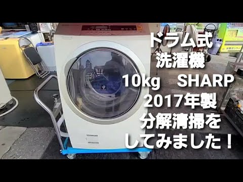 ドラム式洗濯機　10kg 　分解洗浄　SHARP　ES-ZP1