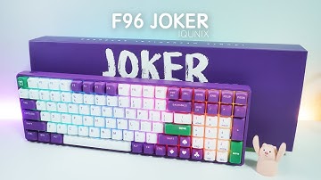 IQUNIX F96 JOKER Mechanical Keyboard Unboxing & Typing Sounds (No Talking)