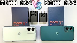 Moto G24 Power 🆚 Moto G34 5G ⚡ Unboxing & Comparison ⚡ Price Full Details Specification In Hindi