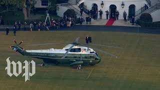 Trump departs White House hours before Biden's inauguration
