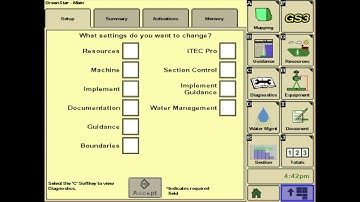 How to Set On/Off Times for Planting on a John Deere 2630 Display