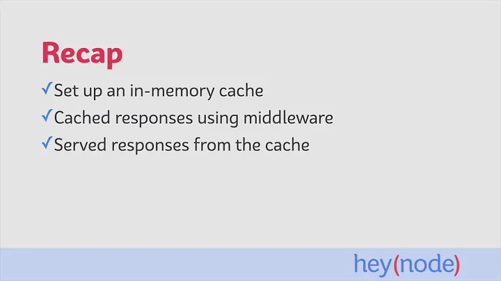 Add Response Caching to a Node.js Express Server