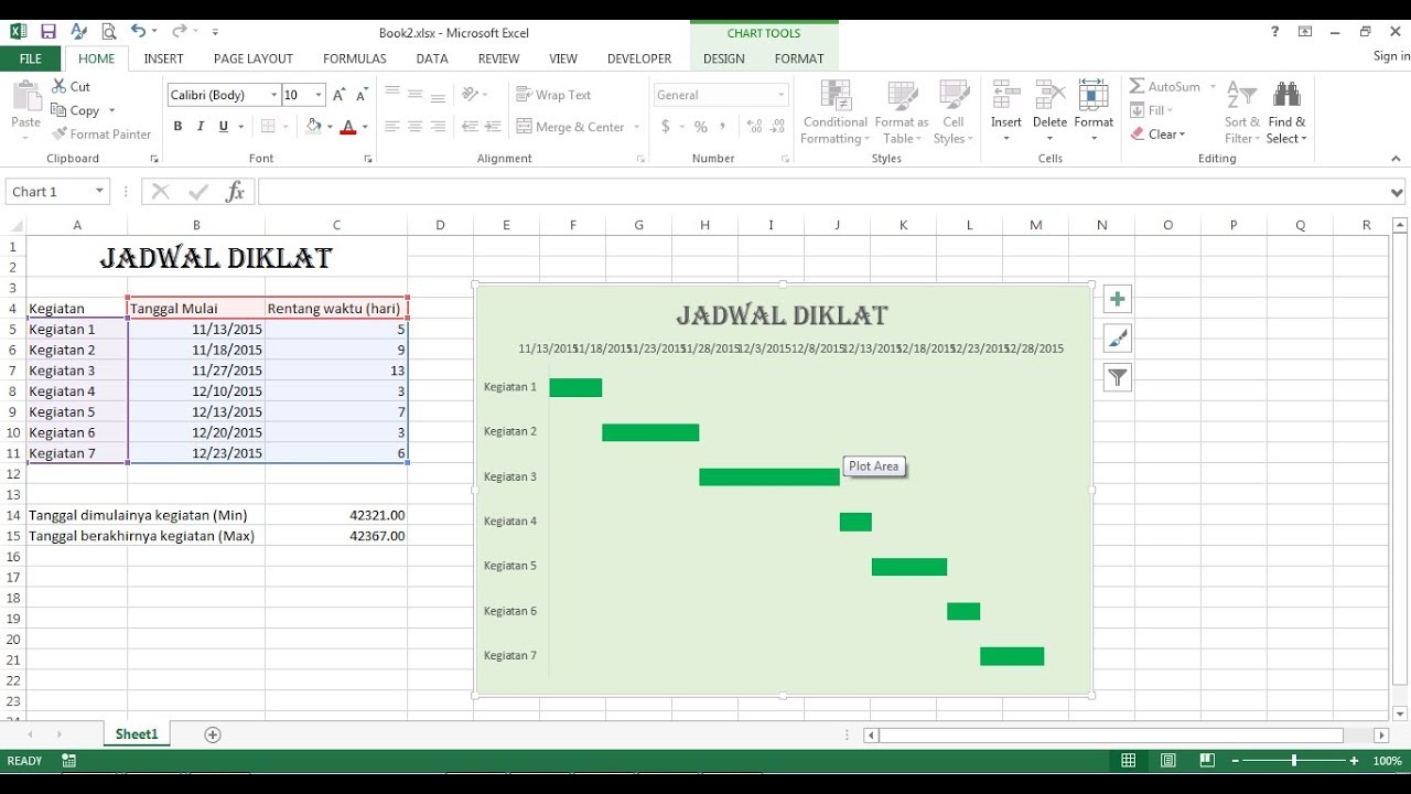 Cara Membuat Gantt Chart Manual