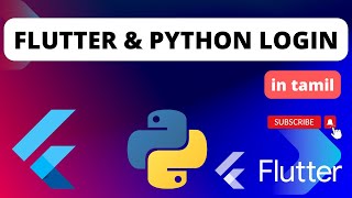 Login With Flutter Python And Sql In Tamil | Login In Flutter Tamil