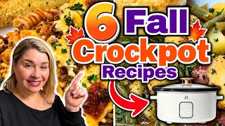 6 Mind-Blowing FALL CROCKPOT Recipes YOU MUST TRY! | QUICK & EASY SLOW COOKER MEALS