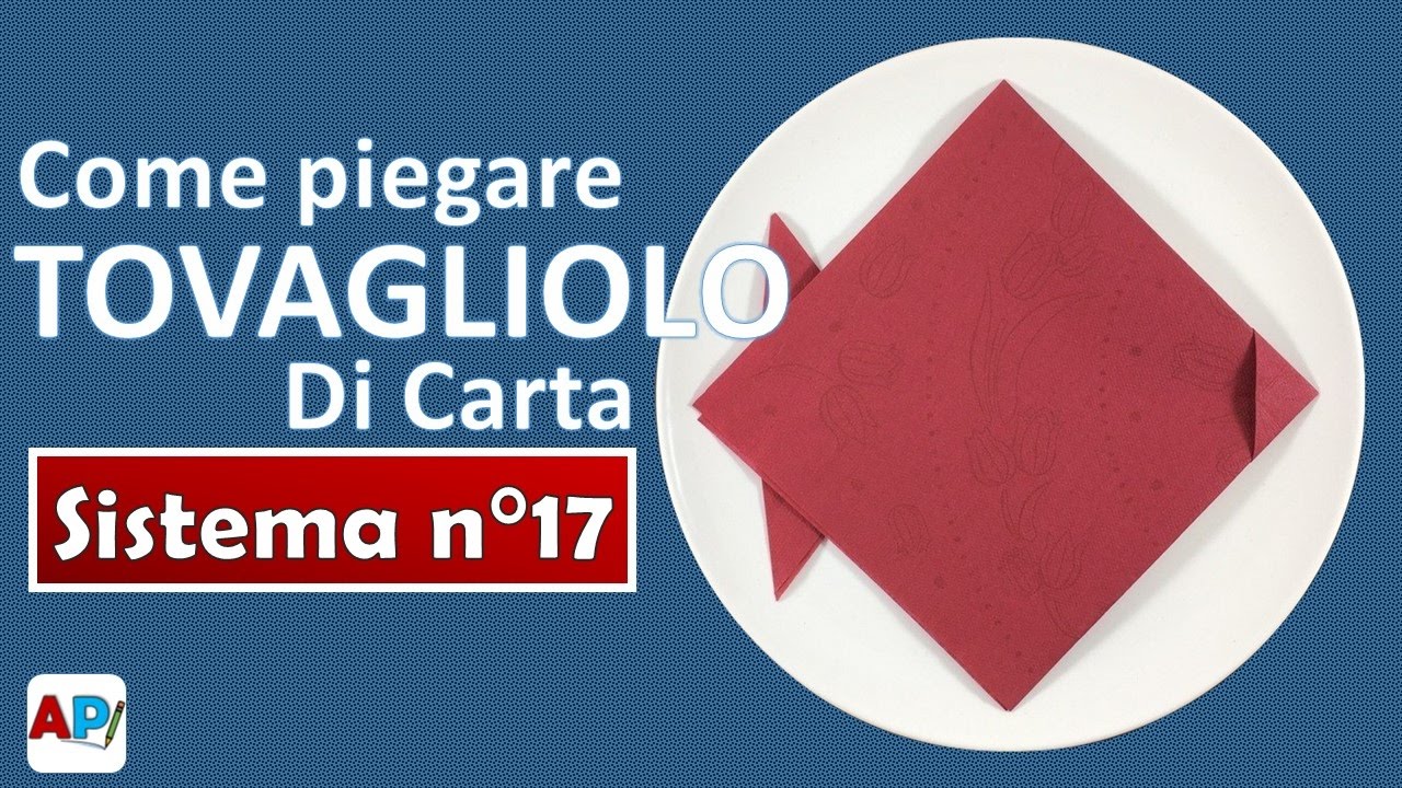 Come Piegare Tovagliolo Di Carta A Forma Di Pesce Tovaglioli Fai Da Te