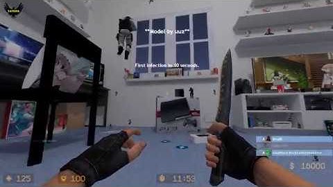 ZOMBIE ESCAPE MOD ON COUNTER-STRIKE: SOURCE, MAP: ZE_otakuroom, LEVEL 4, CSS