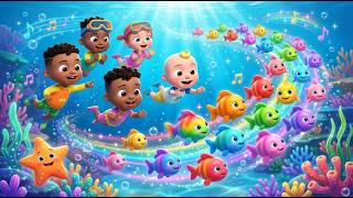 Rainbow Fish School Song 🐠🌈 | Swim Together Nursery Rhymes for Kids